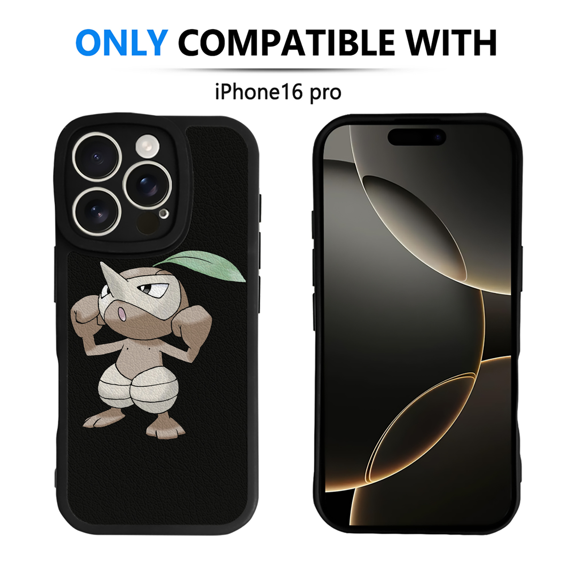 （画像用） ポケットモンスター Pokémon 【iPhone 16シリーズ対応】シリコンスマホケース（レザー調） 材質：シリコン